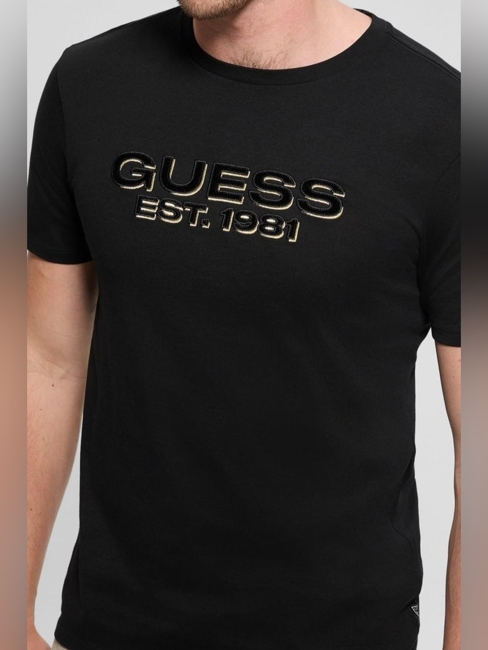 Guess Men’s Tee Shirt Velvet Logo size XXL